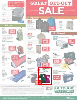 Outdoor Warehouse : Great Get-Out Sale (11 Jan - 2 Feb 2014), page 2