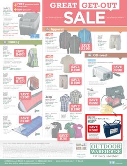 Outdoor Warehouse : Great Get-Out Sale (11 Jan - 2 Feb 2014), page 2