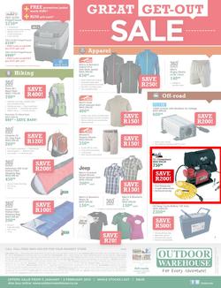 Outdoor Warehouse : Great Get-Out Sale (11 Jan - 2 Feb 2014), page 2
