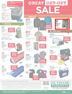 Outdoor Warehouse : Great Get-Out Sale (11 Jan - 2 Feb 2014), page 2