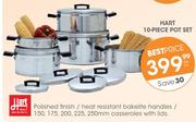 Hart 10 Piece Pot Set-Per Set