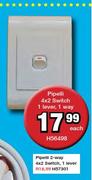 Pipolli 4x2 1Lever 1 Way Switch H56498-Each