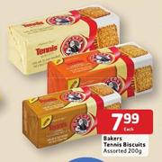 Bakers 200g Tennis Biscuits Assorted Each