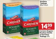 Carmien Organic Rooibos Vanilla Or Earl Grey Teabags-20's Each