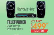 Telefunken DVD Player With Speakers