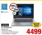 Lenovo 14" Notebook IDEAPAD 330