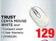Trust Centa Mouse White 