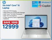 HP 15s Intel Core i7 Laptop