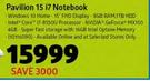 HP Pavilion 15 i7 Notebook 