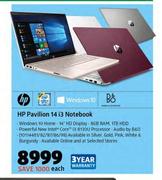 HP Panilion 14 i3 Notebook-Each