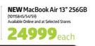 New Apple Macbook Air 13" 256GB Notebook+Yuppiechef Voucher+Nescafe Dolce Gusto