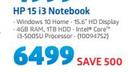 HP 15 i3 Notebook