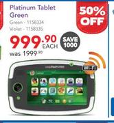 Platinum Tablet Green/Violet-Each