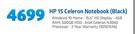 HP 15 Celeron Notebook (Black)