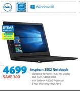 Dell Inspiron 3552 Notebook