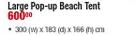 Natural Instincts Large Pop-Up Beach Tent.