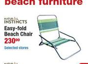 Natural Instincts Easy-Fold Beach Chair