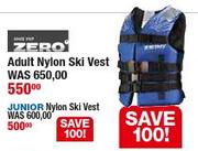 Zero Adult Nylon Ski Vest