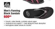 Reef Men's Fanning Black Sandals