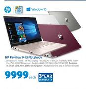 HP Pavilion 14 i3 Notebook