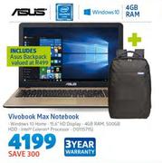 Asus Vivobook Max Notebook