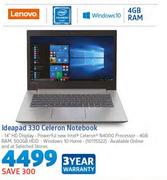 Lenovo Ideapad 330 Celeron Notebook