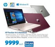 HP Pavilion 14 i3 Notebook