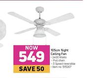 Logik 105cm 1 Light Ceiling Fan
