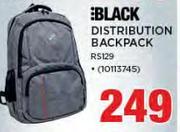 Black Distribution Backpack RS129