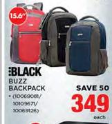 Black 15.6" Buzz Backpack-Each
