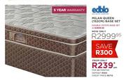 Edblo Milan Queen (152cm) Base Set