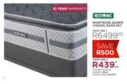 Restonic Montrose Queen (152cm) Base Set