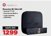 Mediabox Maverick 4K Ultra HD 10157432
