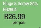 Hinge & Screw Sets H62904-Per Pair