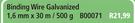 Binding Wire Galvanized 1.6mm x30m/500g B00071