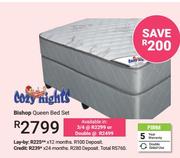Cozy Nights Bishop Queen Firm Bed Set