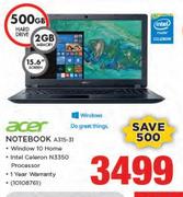 Acer Notebook A315-31
