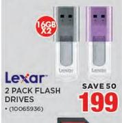 Lexar 2-Pack Flash Drives 16GB