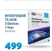 Bitdefender TS 2018 3 Devices 1 Year