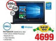 Dell 15.6" Notebook Inspiron 15-3552