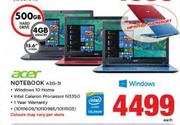 Acer 15.6" Notebook 315-31-Each