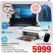 HP 15.6" Trendy Notebook Bundle HP 15-For All