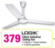 Logik 140cm Industrial Ceiling Fan