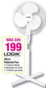 Logik 40cm Pedestal Fan