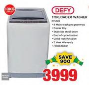 Defy 13kg Top Loader Washer DTL149