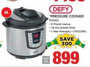 Defy 6Ltr Pressure Cooker PC600S