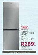 Defy C260 192L Metallic Fridge DAC319