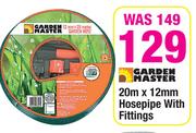  Garden Master 20mX12mm Hosepipe With Fittings