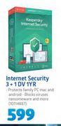 Kaspersky Internet Security 3 + 1 DV 1 Year