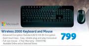 Microsoft Wireless 2000 Keyboard & Mouse